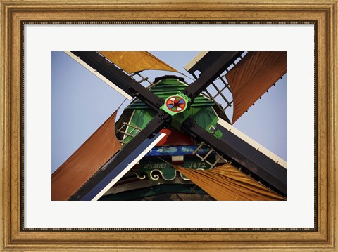 Framed Dutch Windmill Blades Print