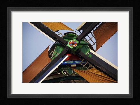 Framed Dutch Windmill Blades Print