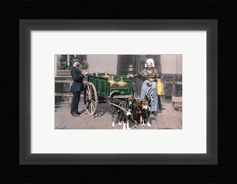 Framed Vintage Dutch Cart Print