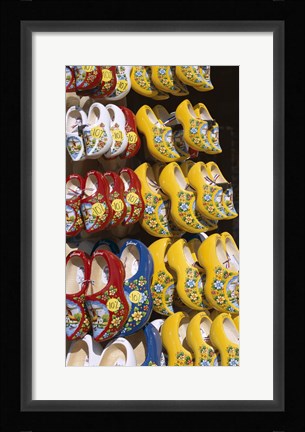 Framed Dutch Souvenir Store Selling Clogs Print