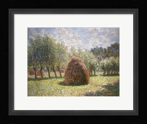Framed Haystacks at Giverny, 1893 Print
