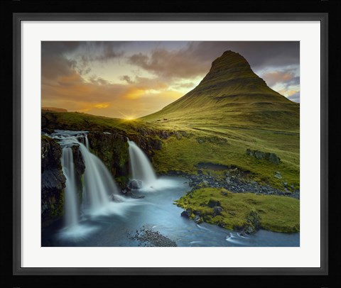 Framed 3 Waterfalls Print