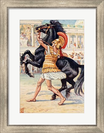 Framed Alexander the Great in the Olympic Games Print