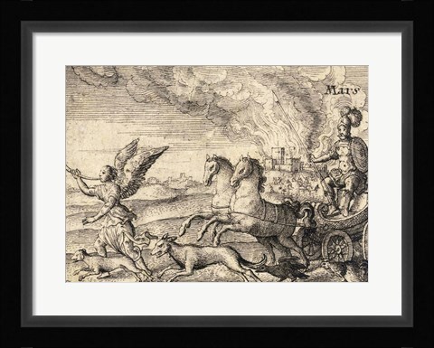 Framed Greek Gods Mars Print