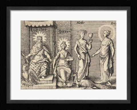 Framed Greek Gods Jupiter Print