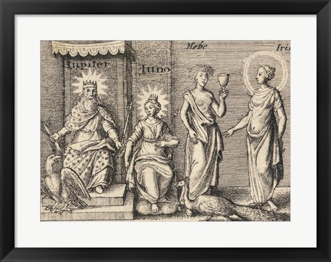 Framed Greek Gods Jupiter Print