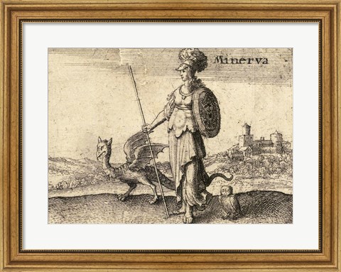 Framed Greek Gods Minerva Print