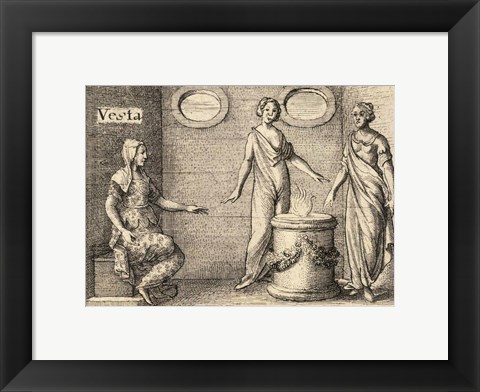 Framed Greek Gods Vesta Print