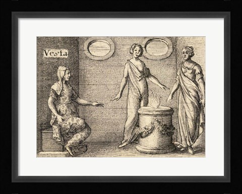 Framed Greek Gods Vesta Print