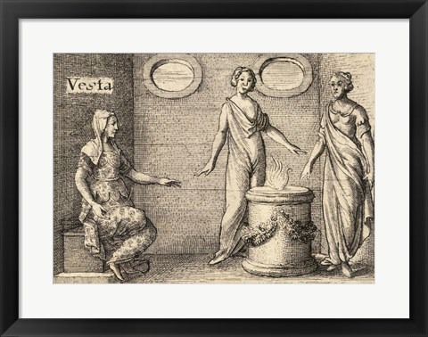 Framed Greek Gods Vesta Print