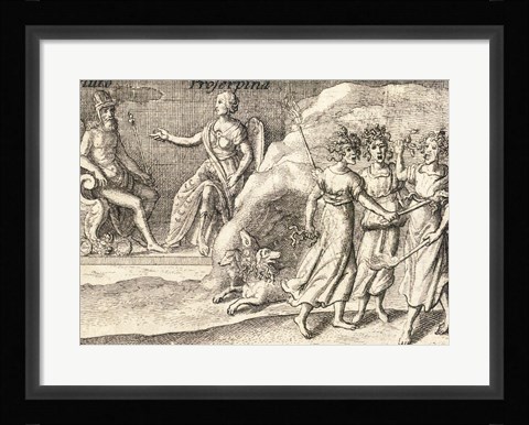 Framed Greek Gods Pluto Print