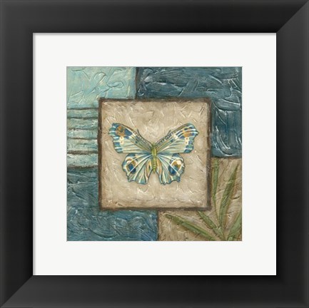 Framed Butterfly Montage II Print