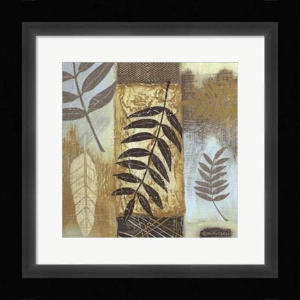 Framed Patterns of Nature I Print