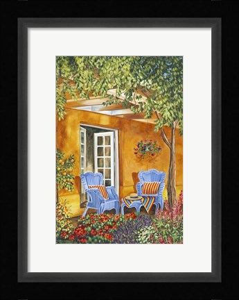Framed Tuscan Veranda II Print