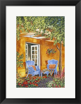 Framed Tuscan Veranda II Print