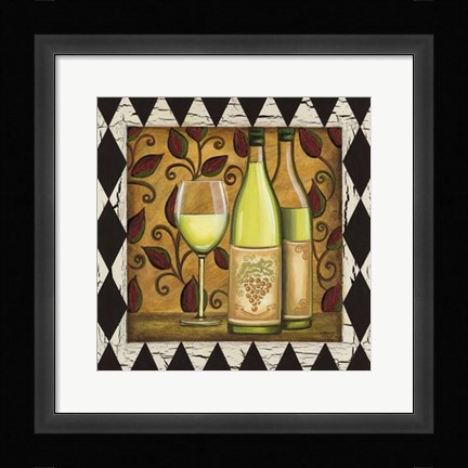 Framed Harlequin &amp; Wine II Print