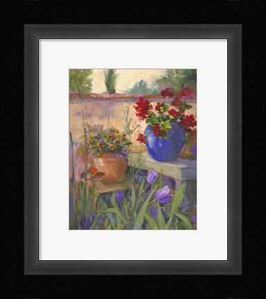 Framed Geranium Awakening Print