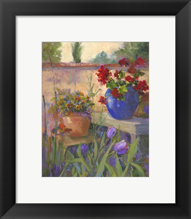 Framed Geranium Awakening Print
