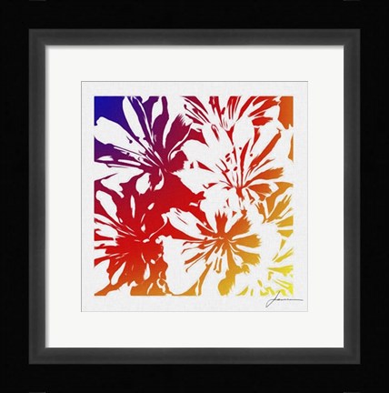 Framed Floral Brights I Print