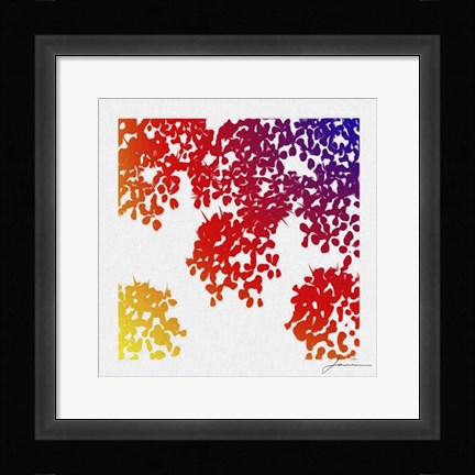 Framed Floral Brights IV Print