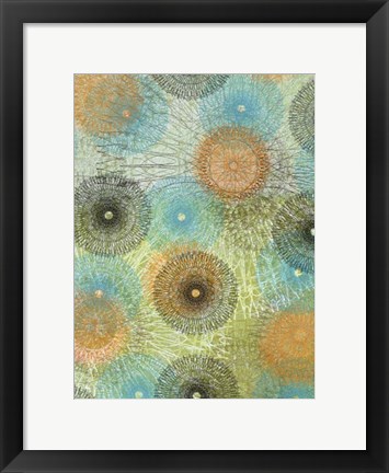 Framed Scribble Graph II Print