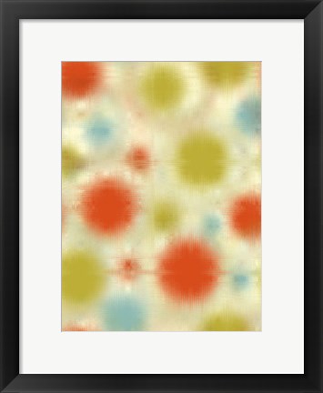 Framed Pixilated Burst III Print