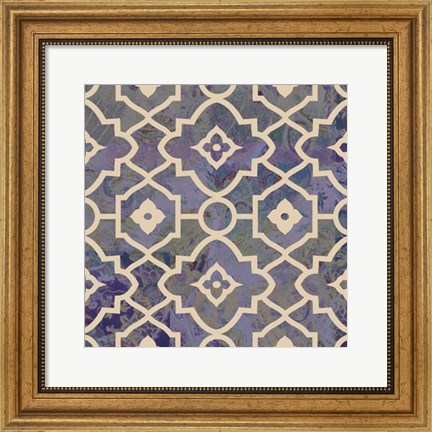 Framed Morocco Tile III Print