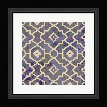 Framed Morocco Tile III Print