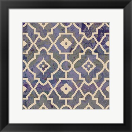 Framed Morocco Tile IV Print