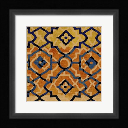Framed Morocco Tile VI Print