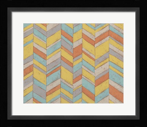 Framed Modern Chevron III Print