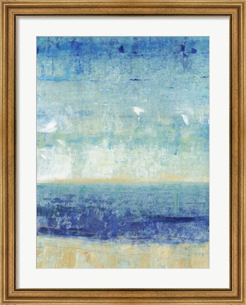 Framed Beach Horizon I Print