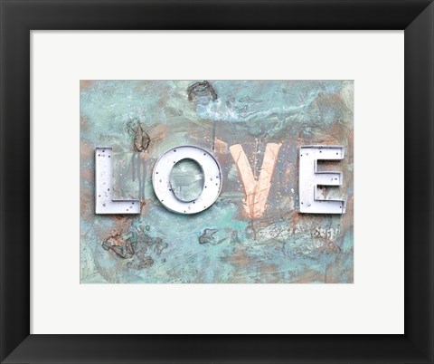 Framed Love Patina II Print