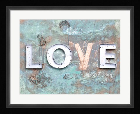 Framed Love Patina II Print