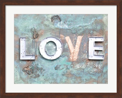 Framed Love Patina II Print