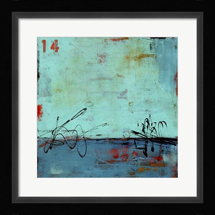 Framed Blue Bay Marina II Print