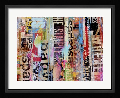 Framed Metro Mix 21 II Print