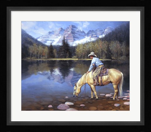 Framed Colorado Cowboy Print