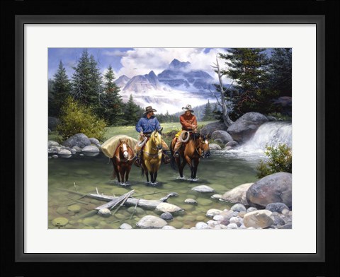 Framed Clear Water Crossing Print