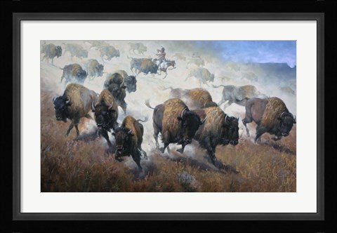 Framed Thunder in the Dust Print