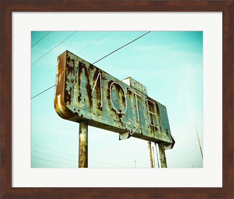Framed Vintage Motel I Print