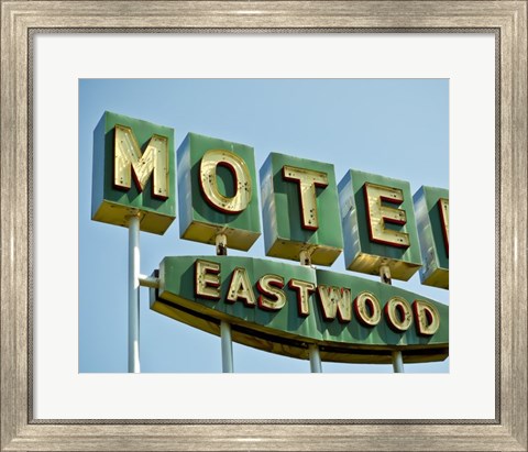 Framed Vintage Motel III Print