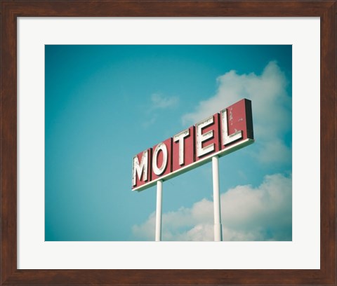 Framed Vintage Motel IV Print