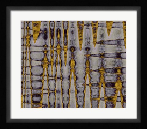 Framed Ochre &amp; Plum I Print