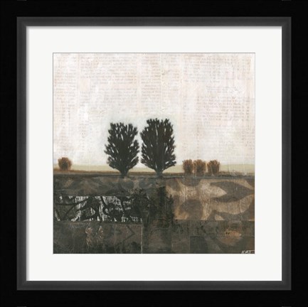 Framed Global Landscape I Print