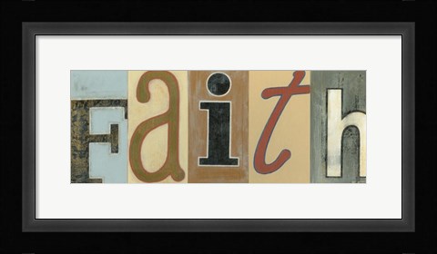 Framed Faith Panel Print