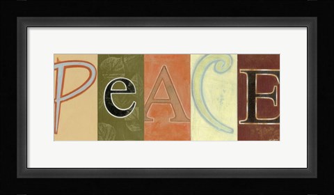 Framed Peace Panel Print