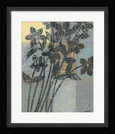 Framed Quilted Bouquet II Print