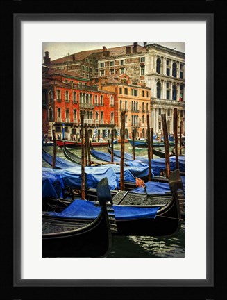 Framed Venetian Canals I Print