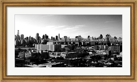 Framed Panorama of NYC II Print